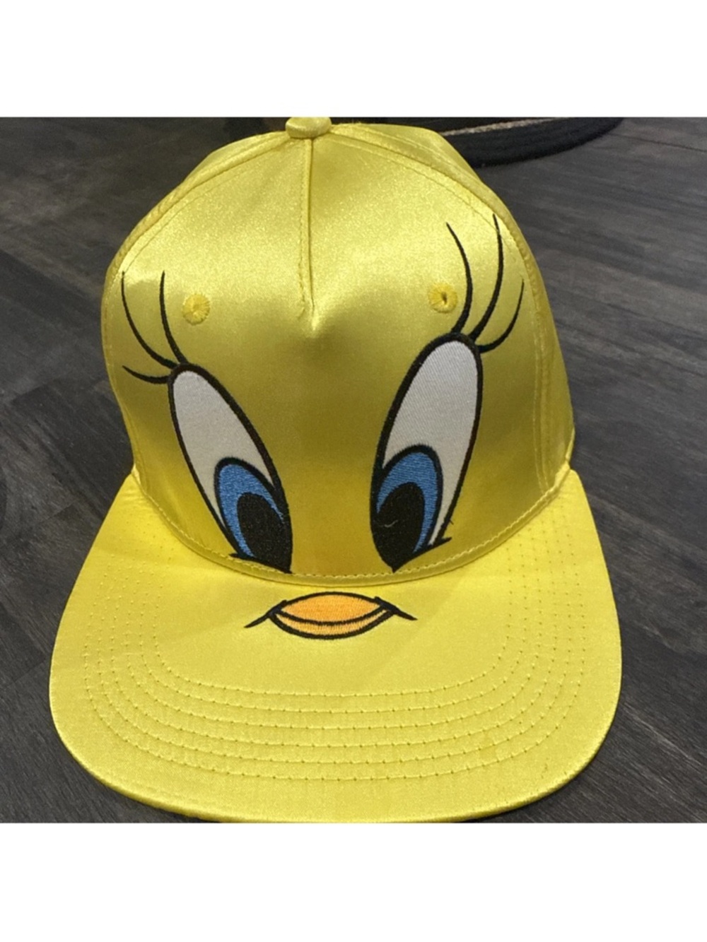 Warner Bros. Yellow Tweety Face Snapback Hat